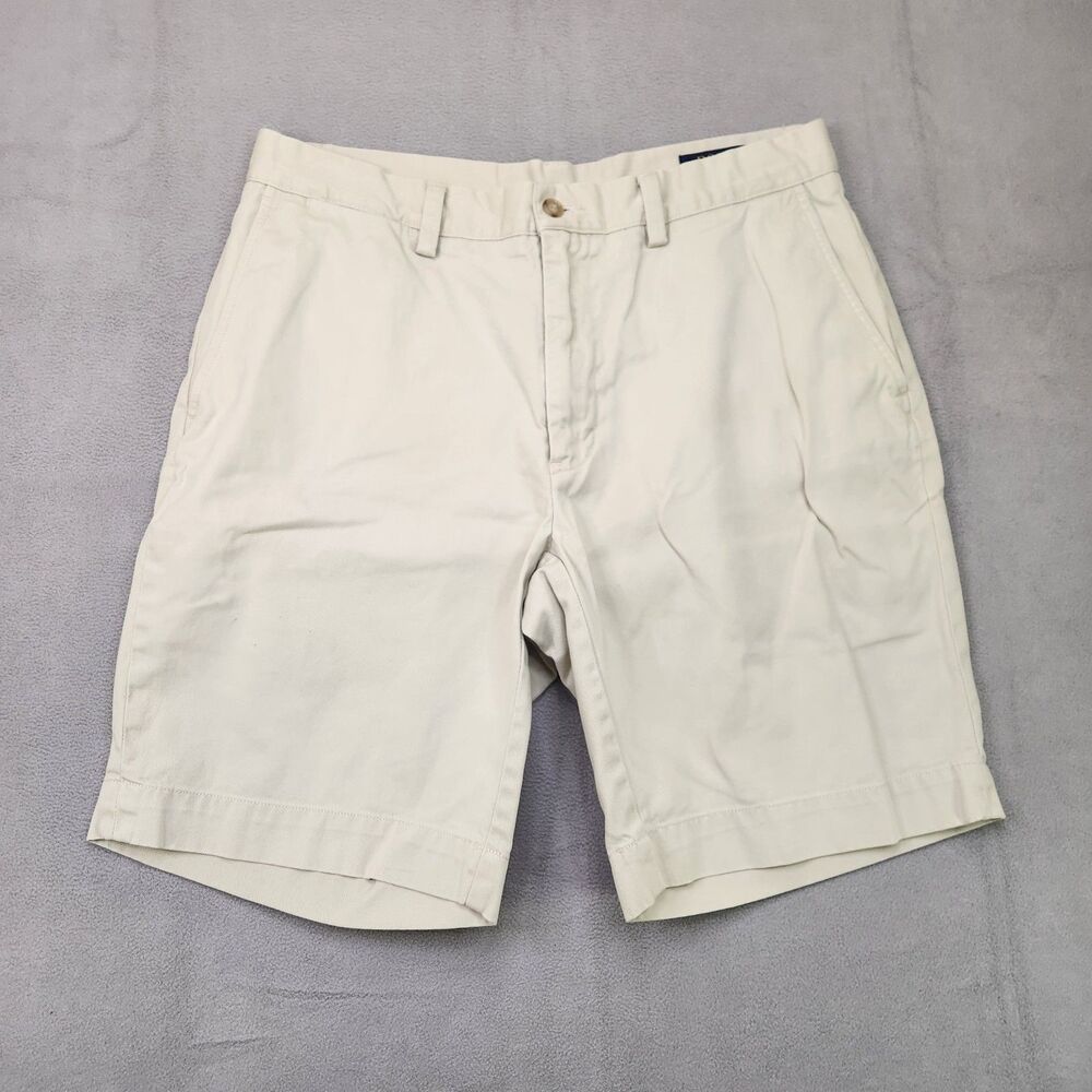 Polo Ralph Lauren Classic Fit Chino Shorts Men's 32 Beige Stone Tan 9" Casual